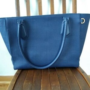 Dagne Dover Classic Tote Navy Blue (13")